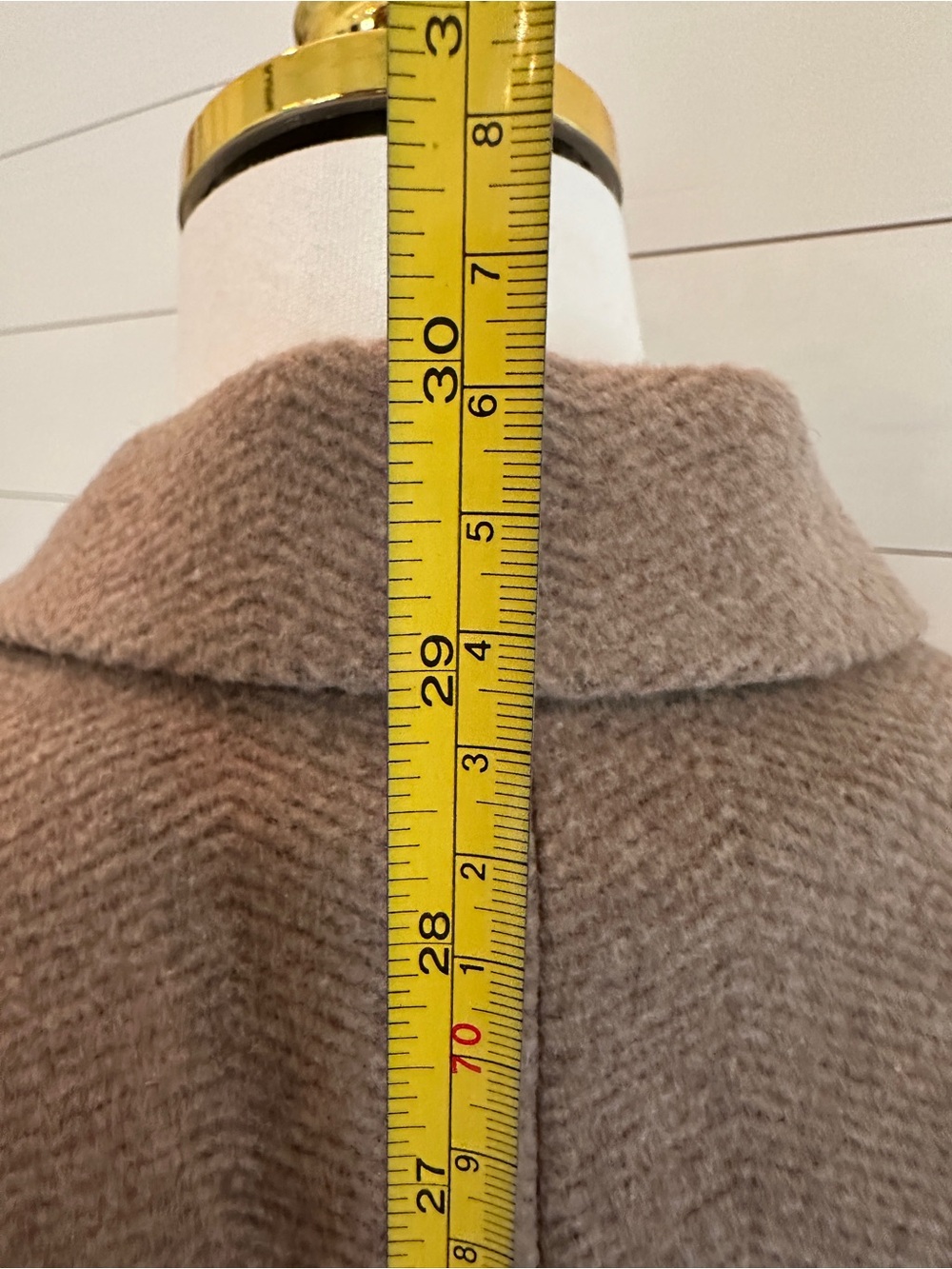 Scotch & Soda Taupe Removable Hood Double-Breasted Coat - Picture 13 of 13